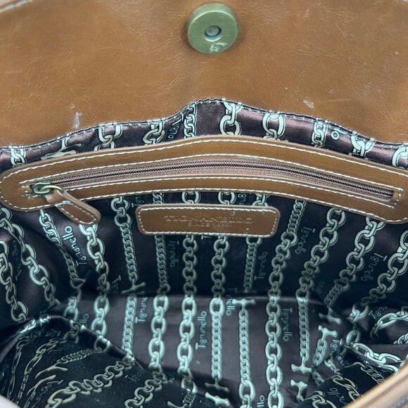 Tignanello Brown Convertible Shoulder Bag | Gold Hardware - Picture 11 of 12